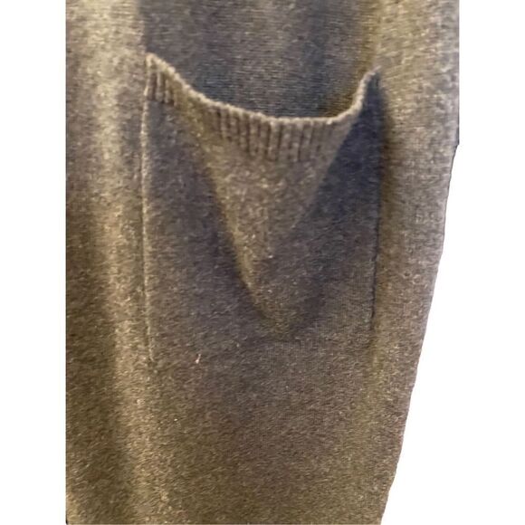 J Jill women’s wool blend gray duster/cardigan with pockets, size medium ￼ - Picture 5 of 6